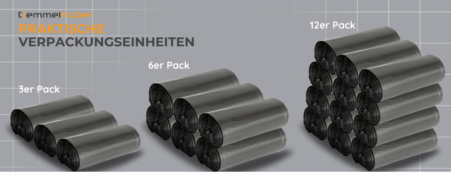 Demmelhuber Müllsäcke 150 L 240 L Abfallsäcke extrastark