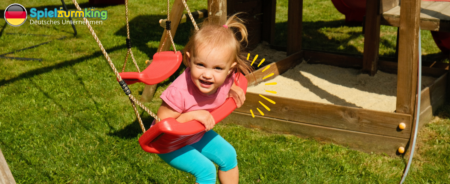 Spielturmking Schaukelsitz LEONIE mit Seil