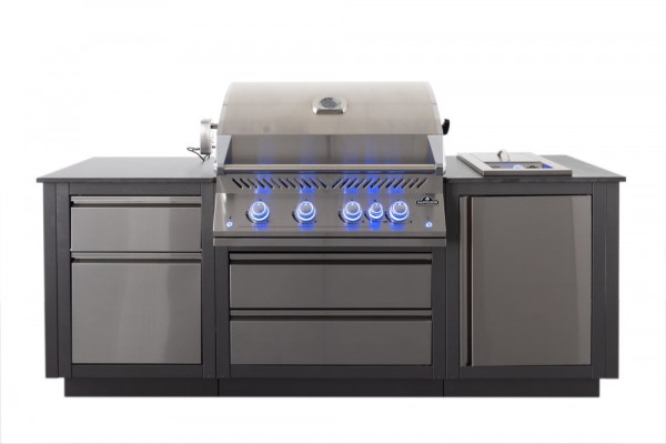 Outdoorküche OASIS™ COMPACT 105 Gasgrill BIG32 und Einbau Sizzle Zone™